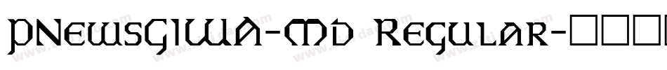 PNewsGIWA-Md Regular字体转换